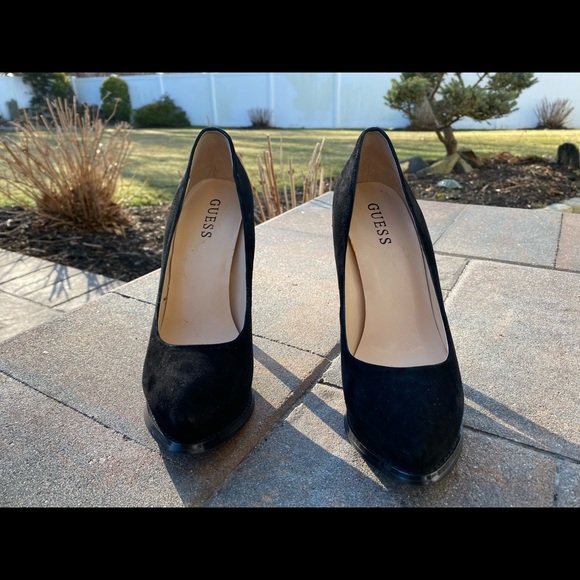 Guess Platform Suede Heels - Picture 3 of 4